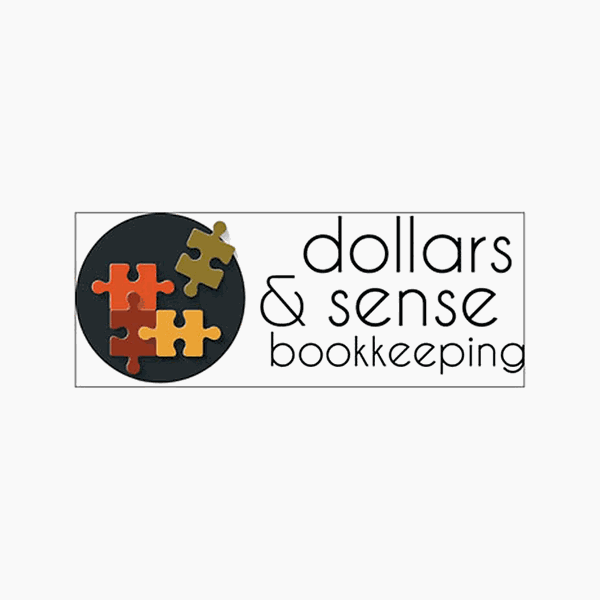 Dollars & Sense Bookkeeping primary logo on light